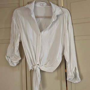 White Button down top